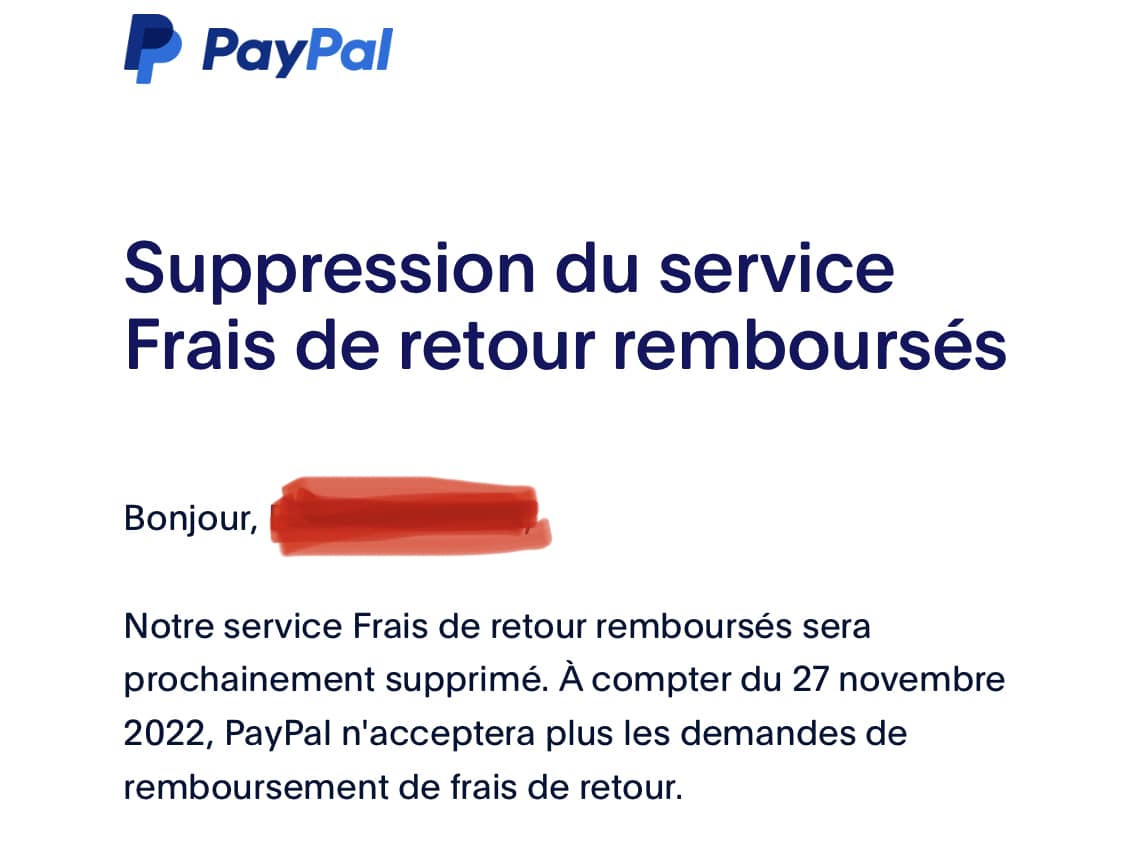Comment se faire rembourser les Frais de retours Vinted par PayPal